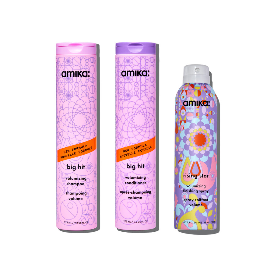 conjunto icónico de lavado de volumen estilo